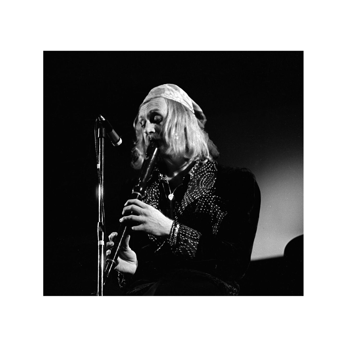The Bonzo Dog Band - Vivian Stanshall Playing Clarinet, England, 1969 Print