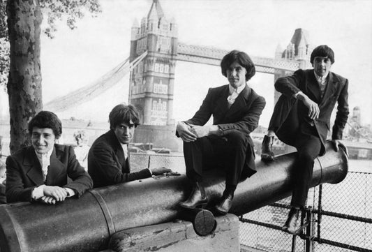 The Kinks - Band Sitting On a Cannon, England, 1964 Print