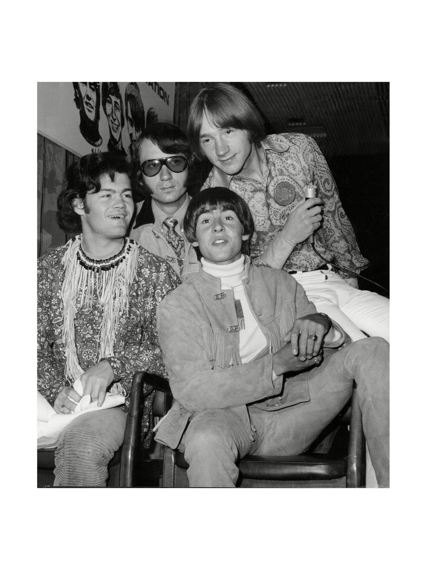 The Monkees - Band Looking Excited, 1967 Print 2