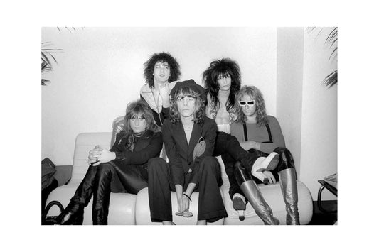New York Dolls - Band Photoshoot Backstage, England, 1973 Print
