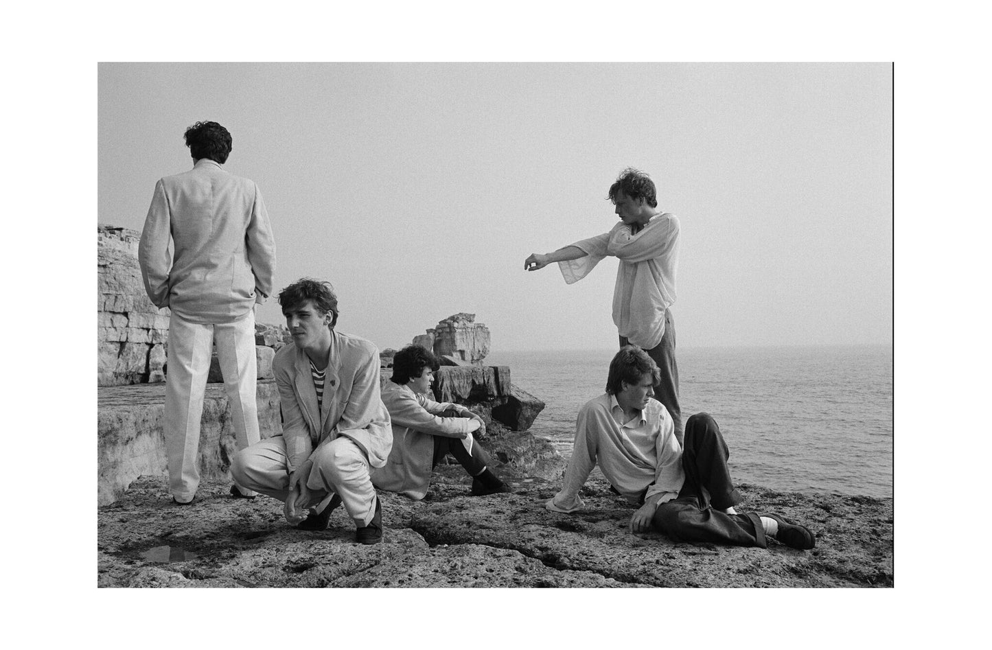 The Pop Group - Band Portrait in the Cliffs of Dorset, England, 1978 Print (1/7)