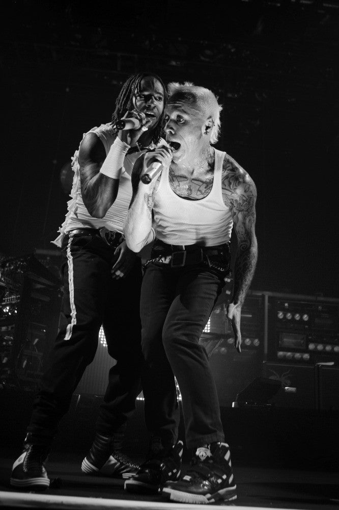 The Prodigy - Keith Flint and Maxim Singing Together on Stage, England, 2009, Poster (4/15)