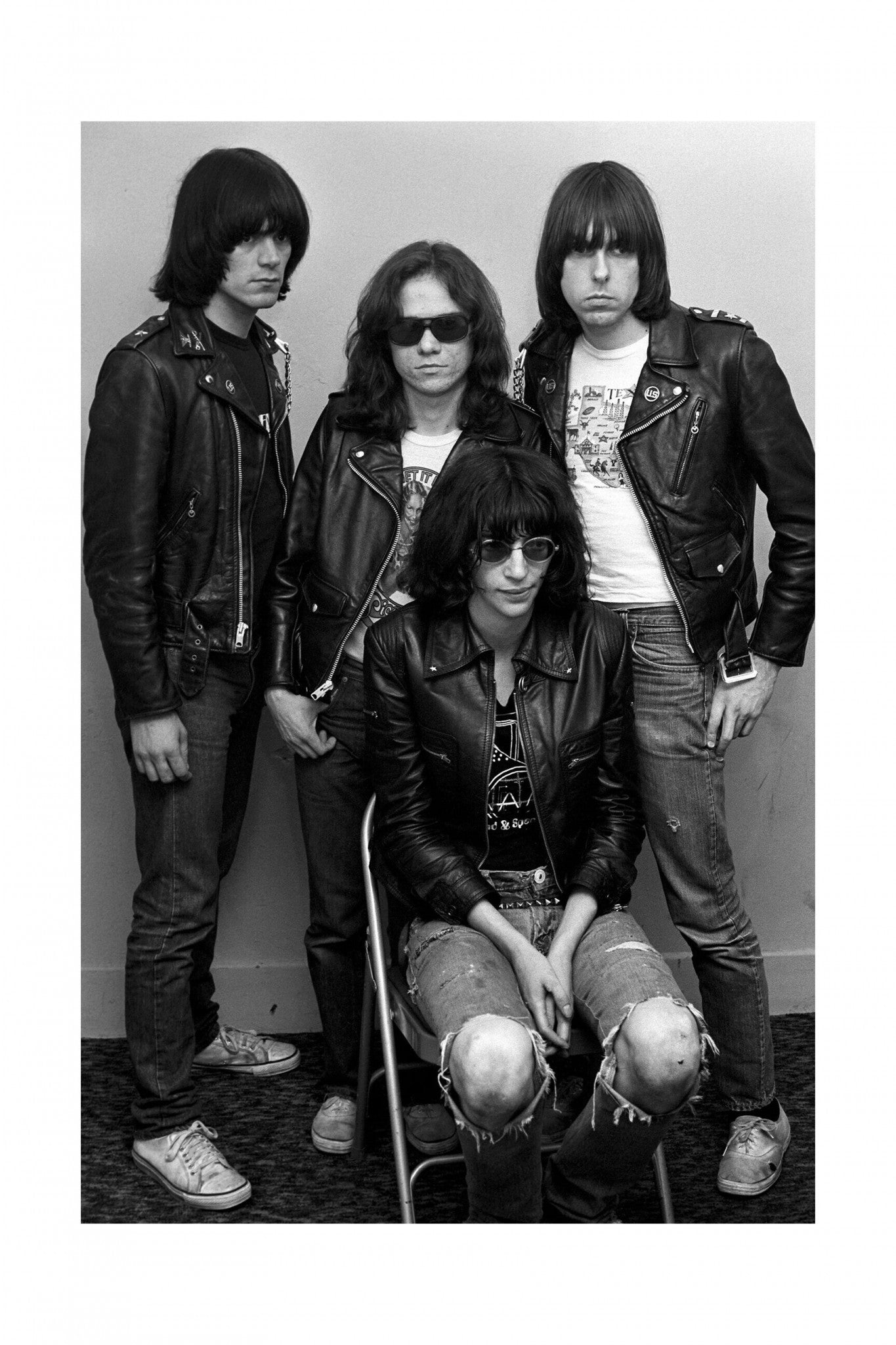 The Ramones - Backstage Band Portrait at the Tower Theatre, USA, 1978 Print