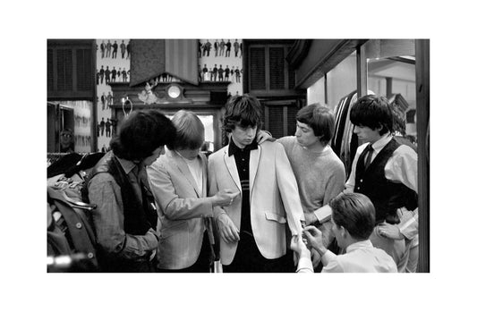 The Rolling Stones - Band Clothes Shopping, USA, 1960s Print 1