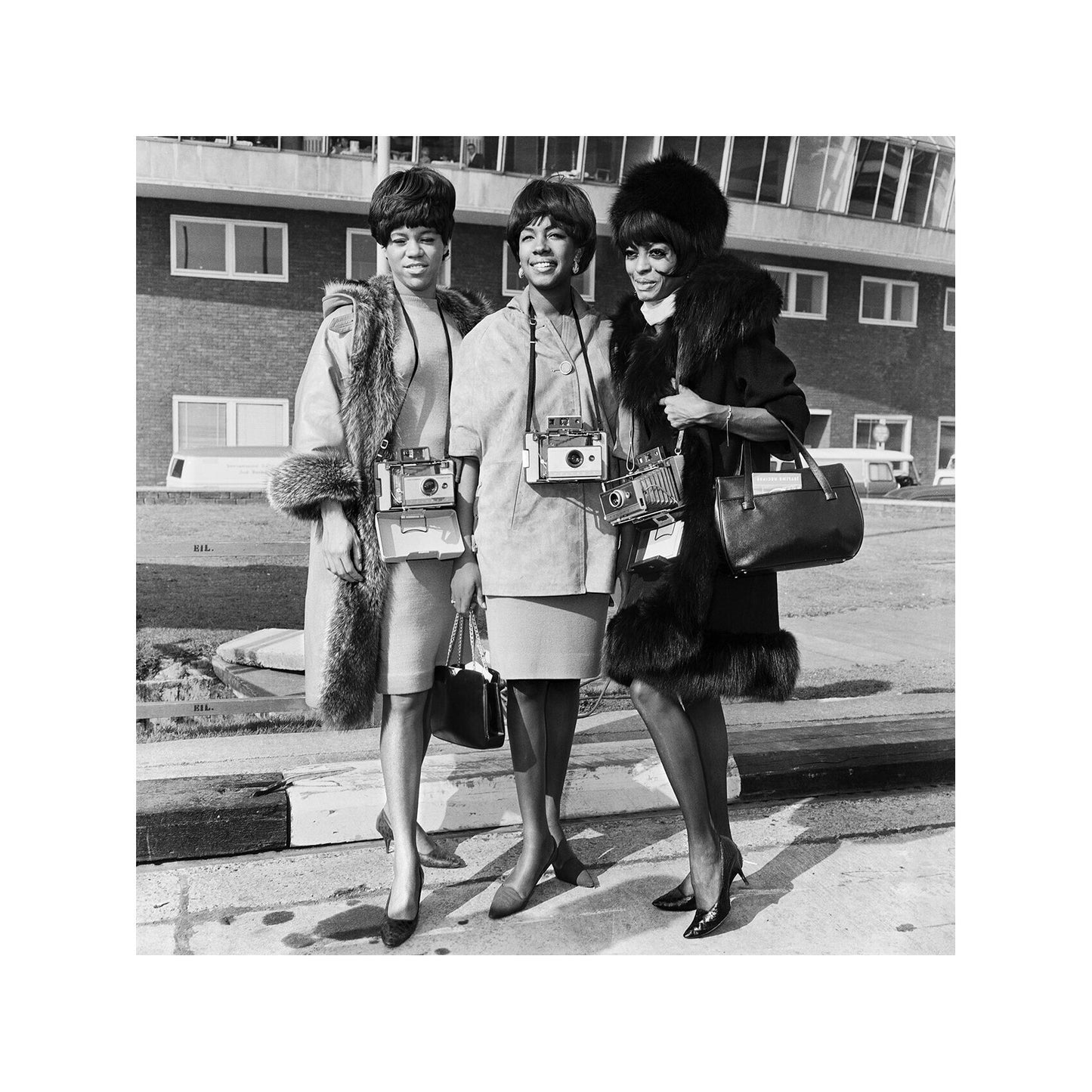 The Supremes - With Their Polaroid Cameras No.2, England, 1965 Print