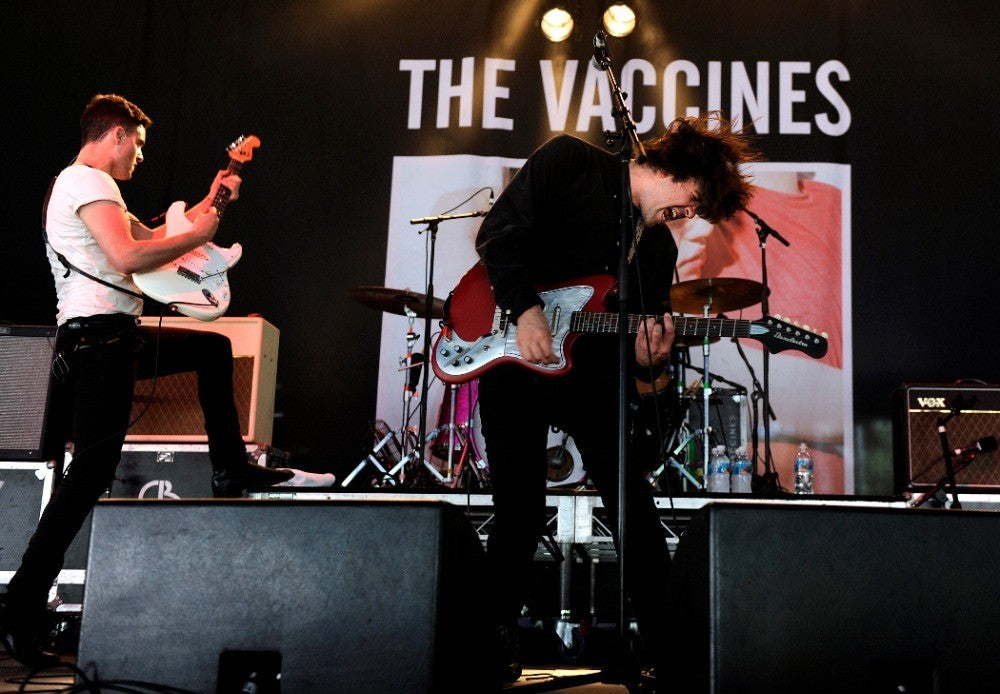 The Vaccines - Band on Stage with Banner Backdrop, Australia, 2012 Poster