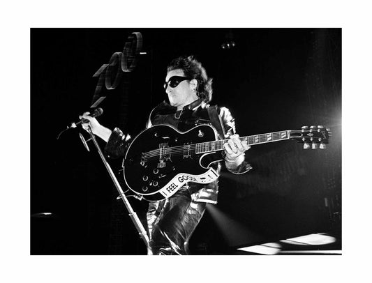 U2 - Bono On Stage In a Black Leather Outfit, Portugal, 1993 Print (1/6)