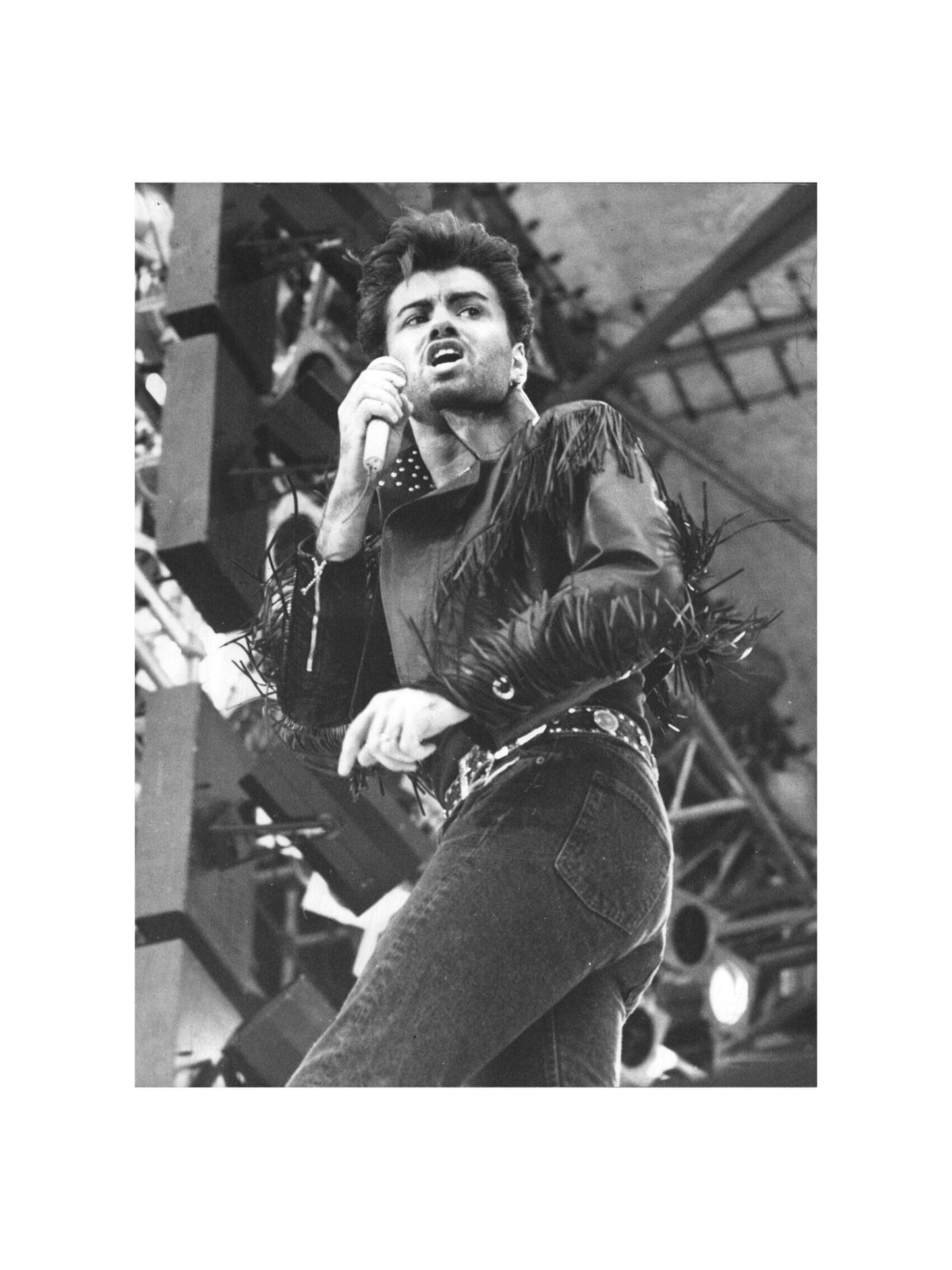 Wham! - George Michael Singing At Their Last Concert, England, 1986 Print 2