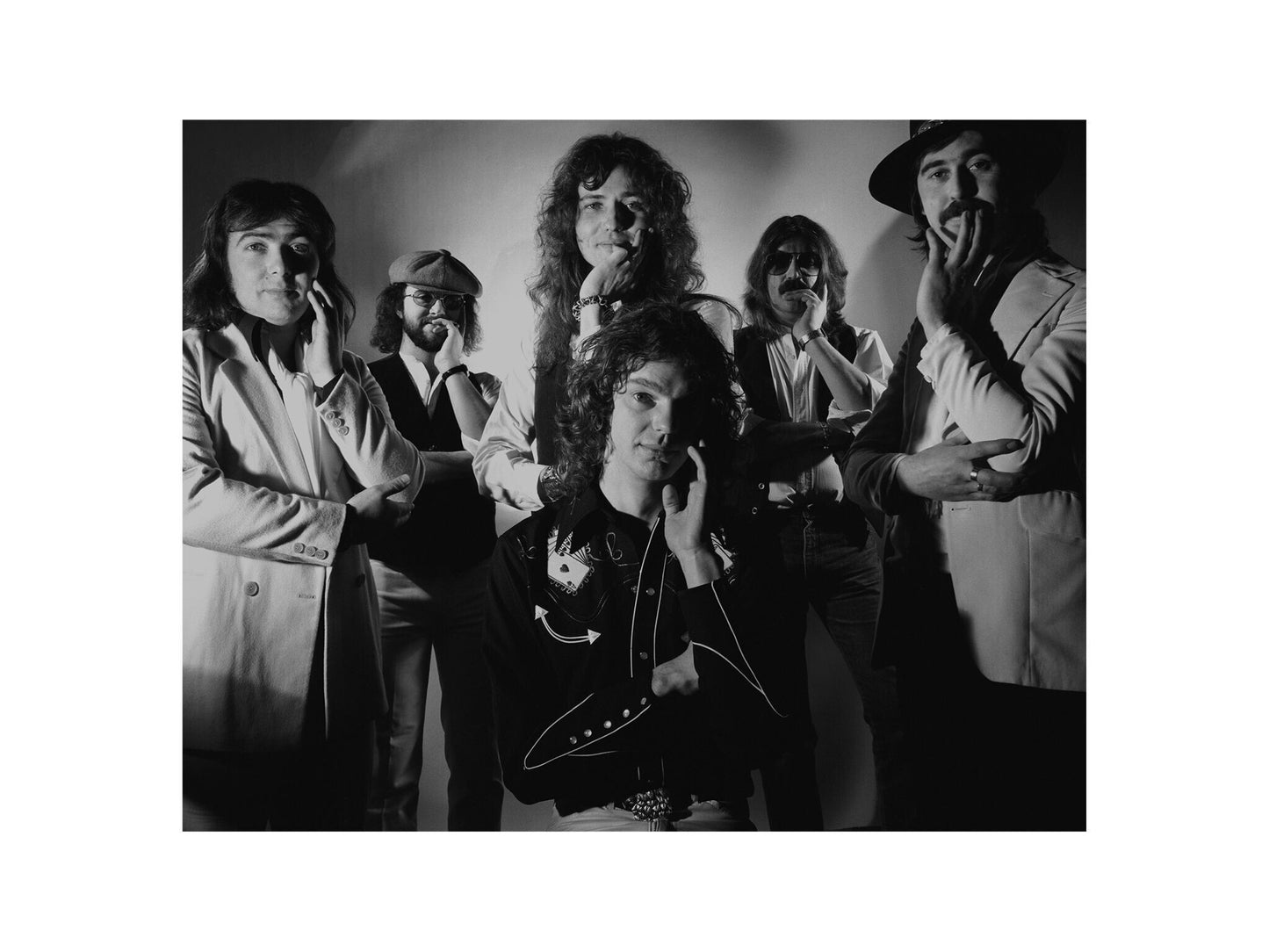 Whitesnake - Black and White Band Portrait, England, 1982 Print (1/2)