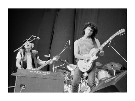 Wishbone Ash - Laurie Wisefield and Andy Powell Live at Reading, England, 1981 Print